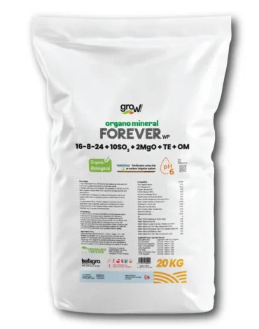 Grow Organo Mineral FOREVER 16-8-24 + 10SO3 + 2MgO + TE + OM - High-Performance Fertilizer