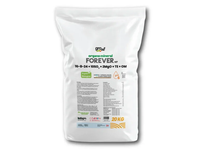 Grow Organo Mineral FOREVER 16-8-24 + 10SO3 + 2MgO + TE + OM - High-Performance Fertilizer