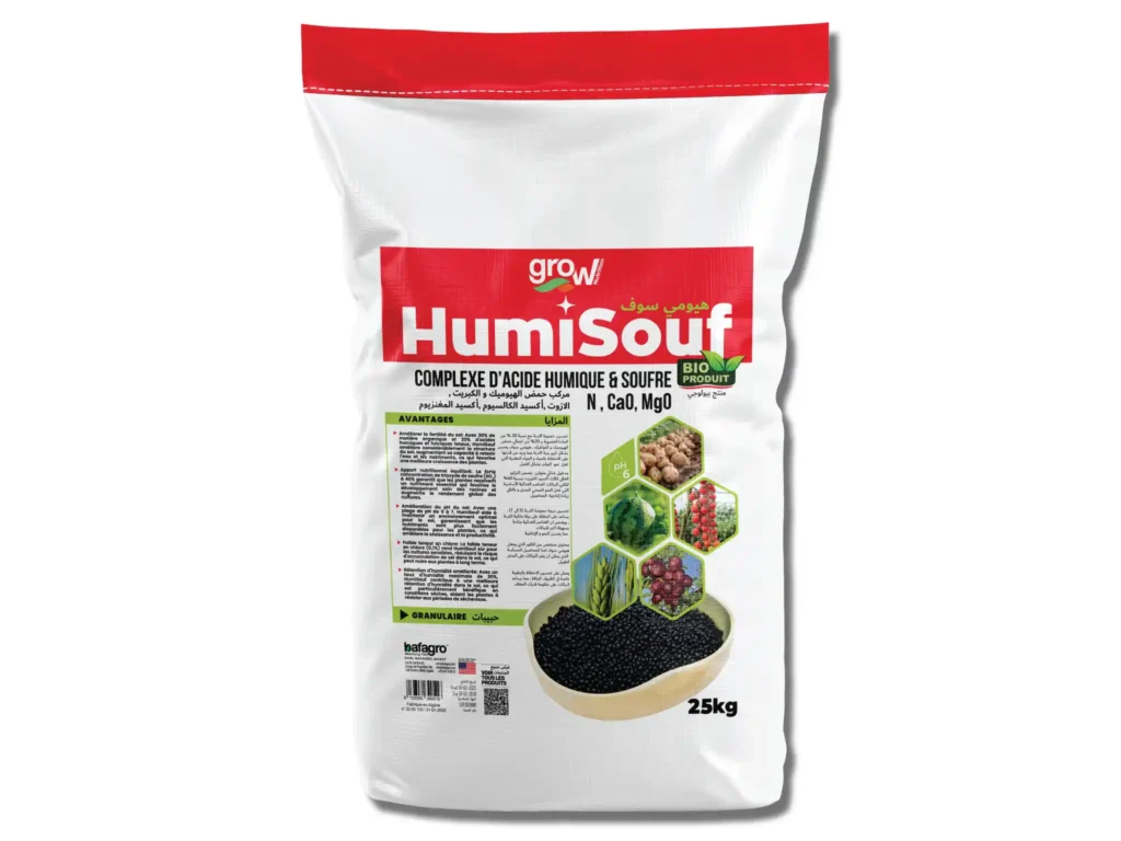 Grow HumiSouf - Fertilizer with Sulfur, Organic Matter, and Humic Acid