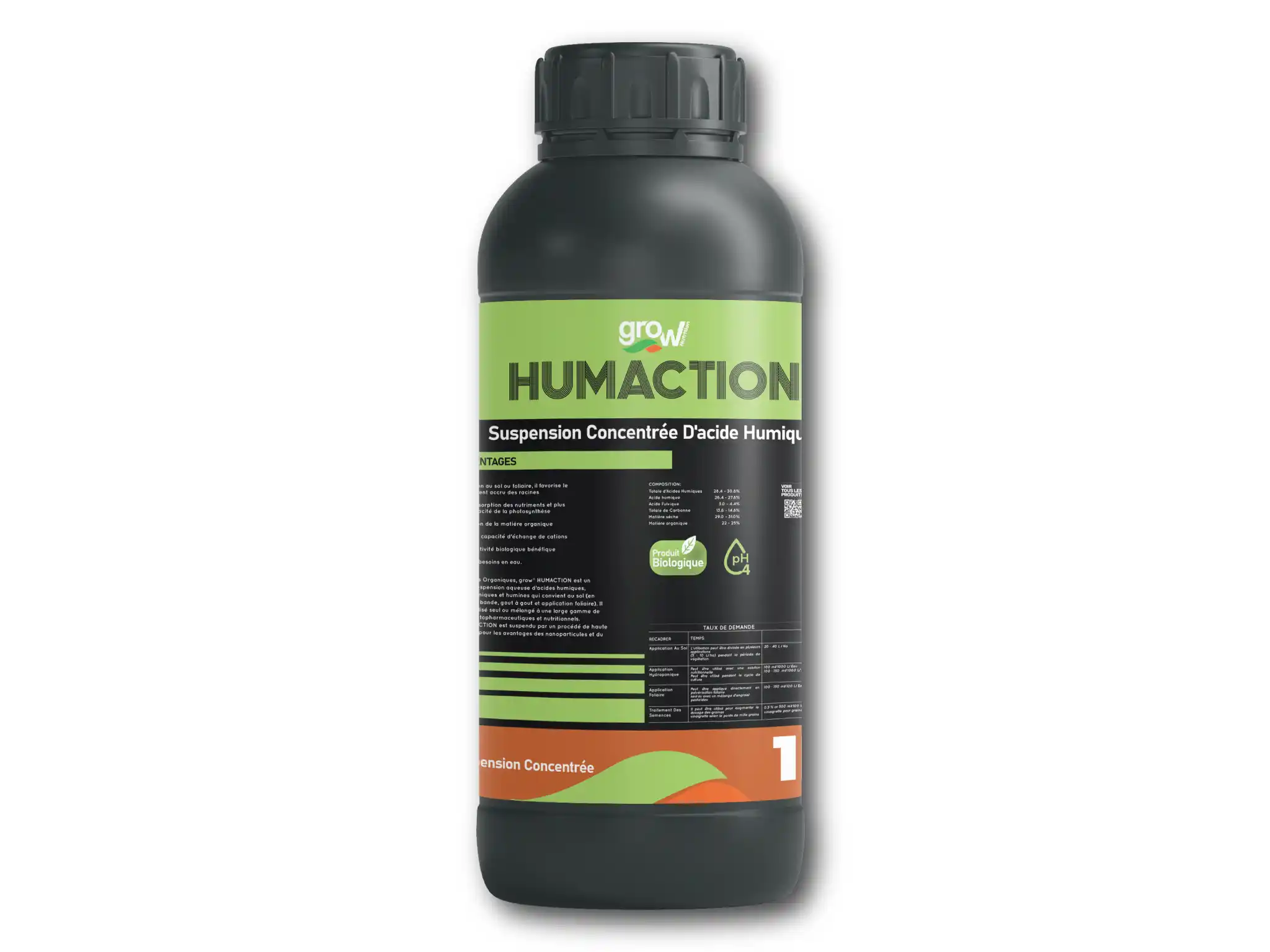 Grow HUMACTION - Suspension Concentrate Humic Acid Fertilize