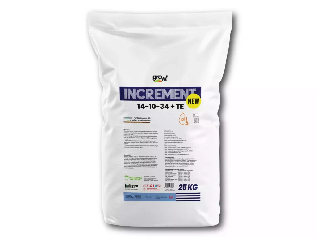 Grow INCREMENT 14-10-34 + TE - High Potassium Fertilizer