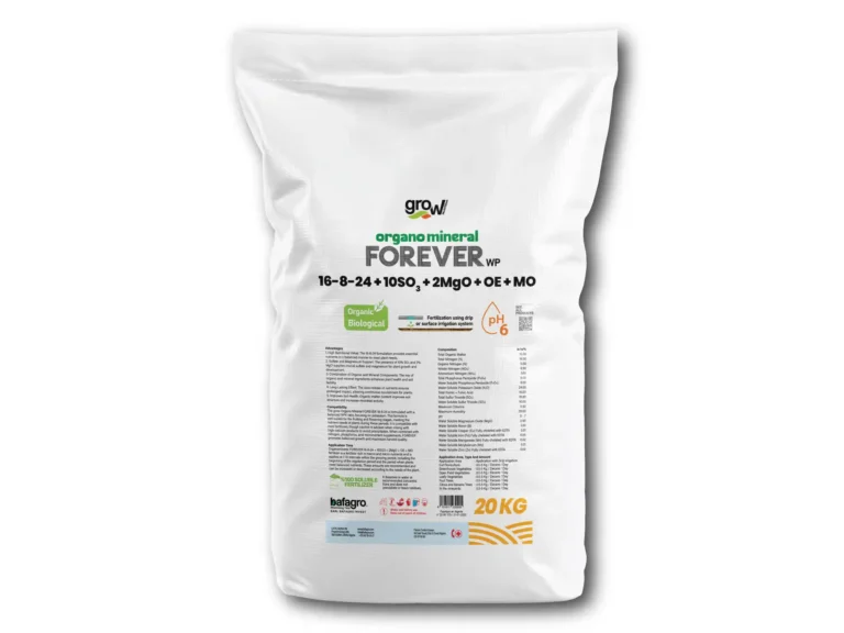 Grow Organo Mineral FOREVER 16-8-24 + 10SO3 + 2MgO + TE + OM - High-Performance Fertilizer